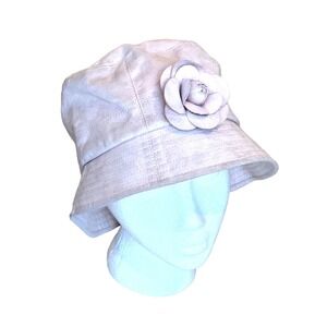 KOKIN New York - The Packables Handmade Pink Suede Bucket Hat - One Size